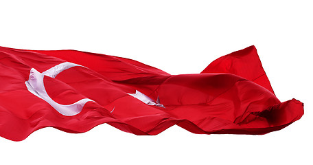 Image showing Waving flag of Turkey