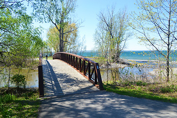 Image showing Bridge over small river.