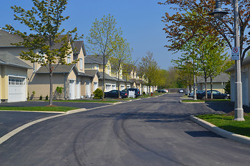 Image showing Suburban neighbourhood.