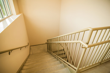 Image showing Stairwell and emergency exit in building