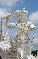 Image showing White Temple in Chiang Rai, Thailand