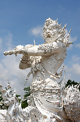 Image showing White Temple in Chiang Rai, Thailand