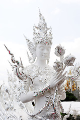 Image showing White Temple in Chiang Rai, Thailand