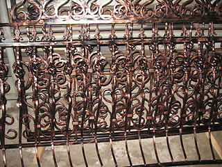 Image showing forged metallic balustrade