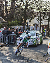 Image showing The Cyclist Simon Julien- Paris Nice 2013 Prologue in Houilles