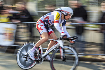 Image showing The Cyclist Willems Frederik- Paris Nice 2013 Prologue in Houill