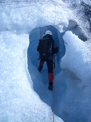 Image showing Glacier trekking