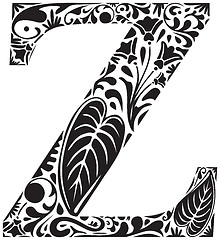 Image showing Floral Z