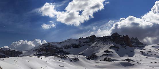 Image showing Panorama mountains