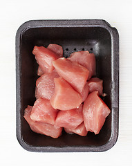 Image showing raw pork meat pieces