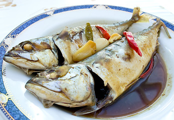 Image showing Mackerel in Brown Sauce