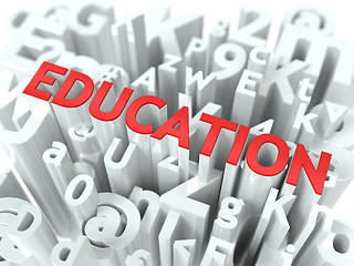 Image showing Education. The Wordcloud Medical Concept.