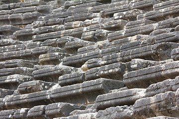 Image showing seats in ancient amphitheater