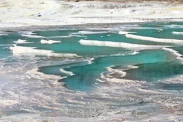 Image showing travertines of pamukkale turkey