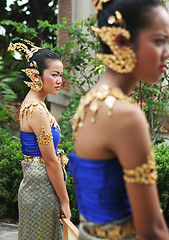 Image showing Women in bright traditional in Thailand - EDITORIAL