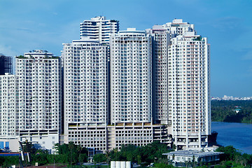 Image showing Large apartment buildings