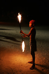 Image showing Fire spinner