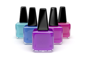 Image showing Nail polishes