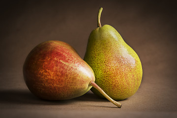 Image showing Apple Pear Still life