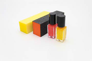 Image showing Nail Polish and buffers