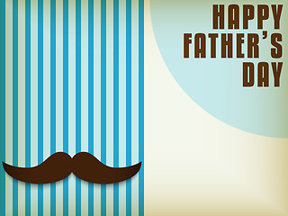 Image showing Happy Father Day Mustache Love