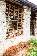 Image showing Building house in Africa