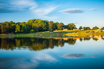 Image showing beautiful lake reflections