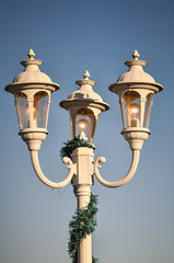 Image showing beautiful classic street lamp post by the street