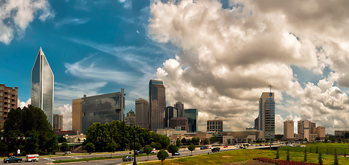 Image showing Skyline of Charlotte Towers