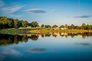 Image showing beautiful lake reflections