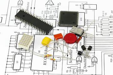 Image showing Electronics components