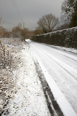 Image showing Winter lane