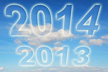 Image showing Year 2013 2014 changes in the clouds