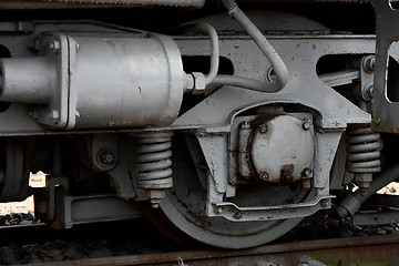 Image showing Rusty locomotive