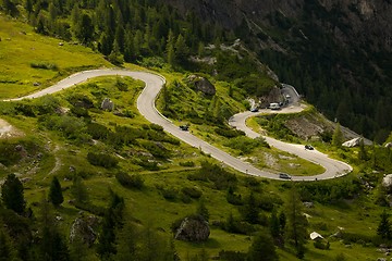 Image showing Mountains pass