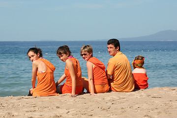 Image showing People on the beach