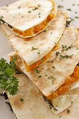 Image showing Pumpkin Quesadilla Stack