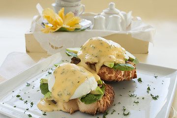 Image showing Eggs Benedict