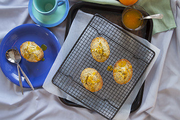 Image showing Orange And Poppyseed Cakes