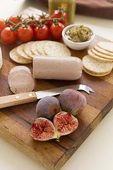 Image showing Liverwurst And Figs