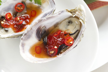 Image showing Sweet Chilli Oysters