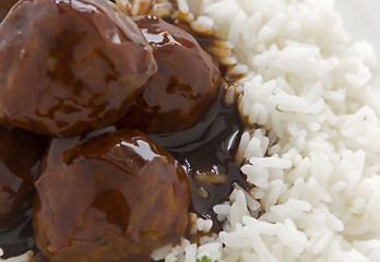 Image showing Meat Balls In Hoisin Sauce