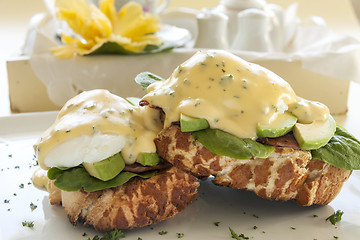 Image showing Eggs Benedict