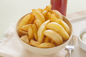 Image showing Potato Wedges