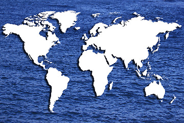 Image showing world map