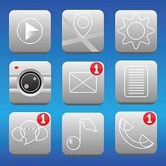 Image showing set of icons