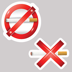 Image showing cigarette stickers