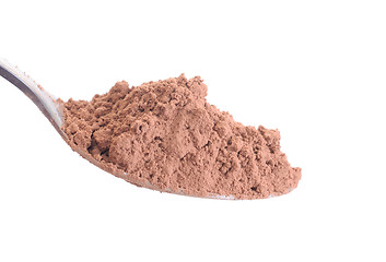 Image showing Cocoa powder isolated on white 