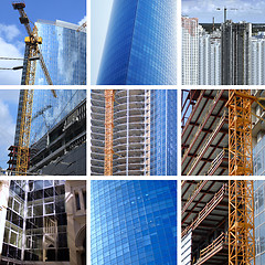 Image showing collage of big construction