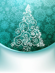 Image showing Christmas Tree, Greeting Card. EPS 8